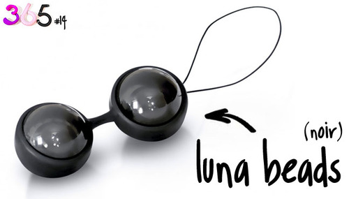 Dit is een afbeelding van lelo luna beads noir zwart