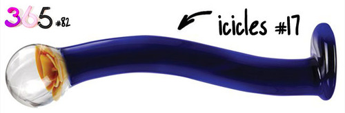 Dit is een afbeelding van de icicles glazen dildo 17