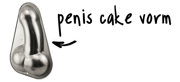 penis cake vorm