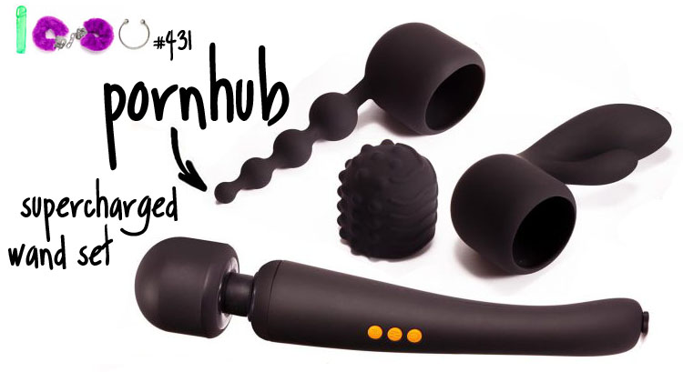 Dit is een afbeelding van pornhub supercharged wand set vibrator