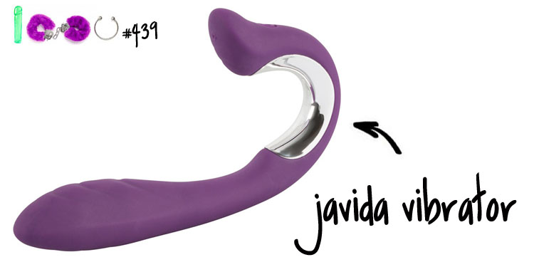 Dit is een afbeelding van javida vibrator met clitoris stimulator