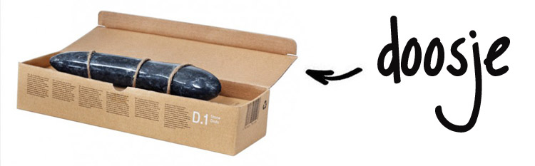 Dit is een afbeelding van laid d 1 stone dildo review package