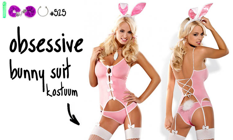 Dit is een afbeelding van obsessive bunny suit kostuum lingerie review