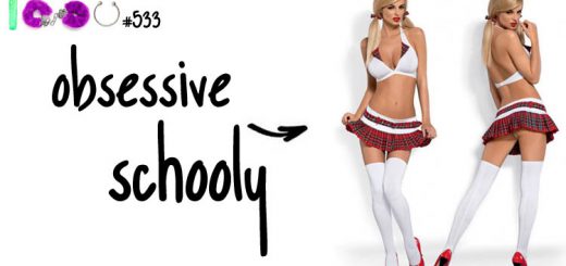 Dit is een afbeelding van obsessive schooly uniform schoolmeisjes uniform lingerie setje review