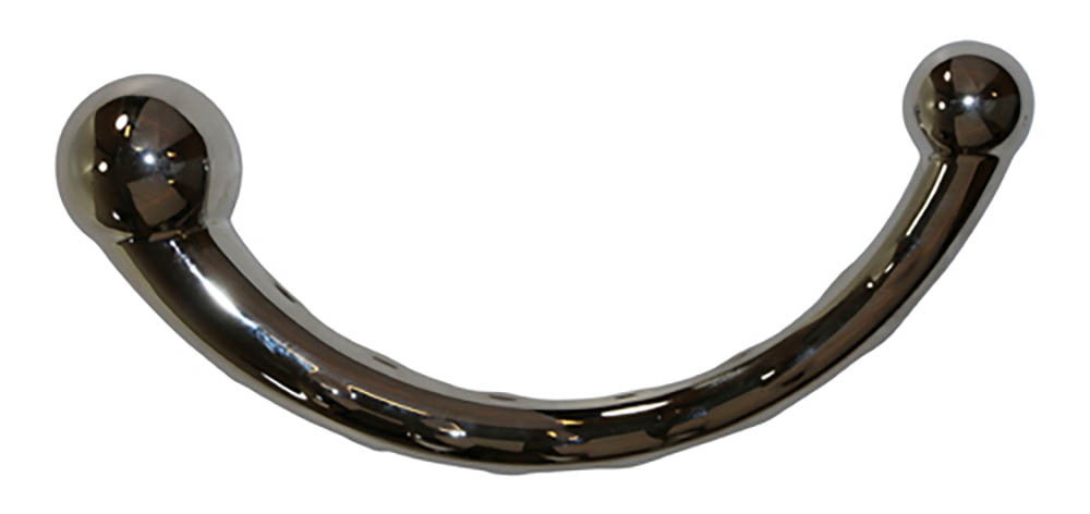 Dit is een afbeelding van curvy steel dildo