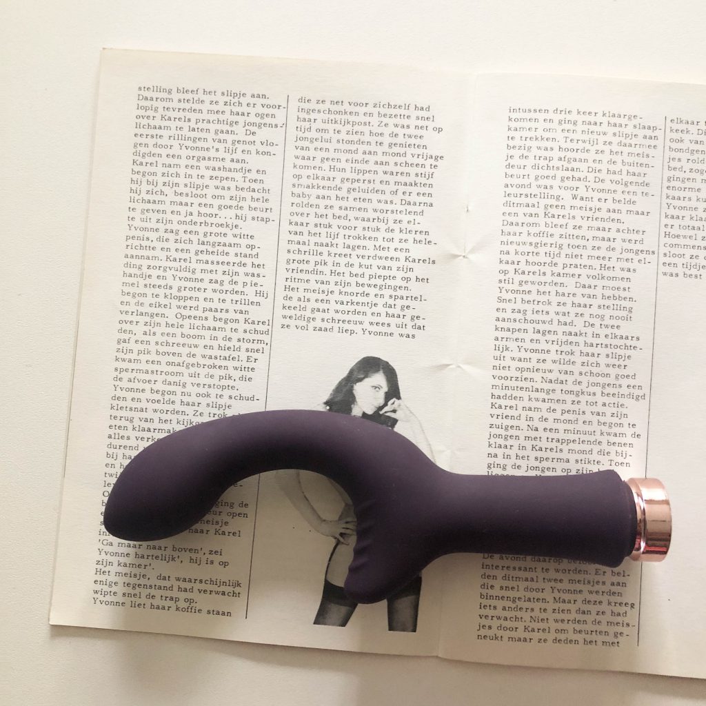Dit is een afbeelding van fifty shades vibrator op sexboekje